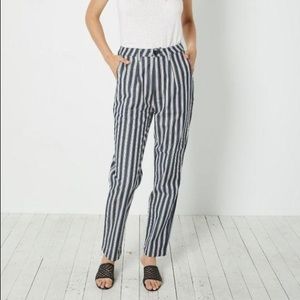 Rolla’s Horizon Pants - Navy & White Salty Stripe